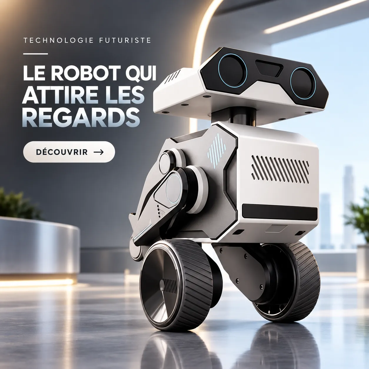 WYNDME 01 Pro / Robot Compagnon IA, Reconnaissance Vocale & Surveillance à Distance – Image 2