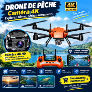 Drone de Pêche Professionnel / Dépose ton Appât au Large, Reste au Sec