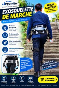 Exosquelette d'Assistance à la Marche AwalkHS-N1 — Aide au Déplacement, 5 Niveaux Réglables