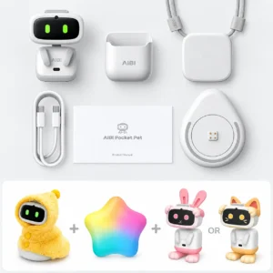 AIBI — Robot Compagnon IA Portable | Caméra Rotative, Vocal, WiFi