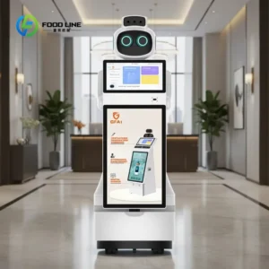 Robot de Réception Intelligent / Accueille vos Visiteurs 24h/24, Écran Personnalisable