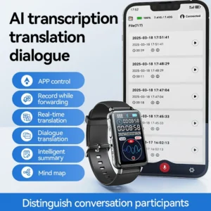 Enregistreur Vocal IA au Poignet / Traduit et Retranscrit tes Conversations