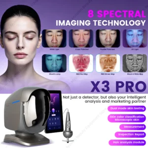 Analyseur 3D Peau & Cuir Chevelu / Diagnostic IA à Plus de 20 Indicateurs, pour Salon