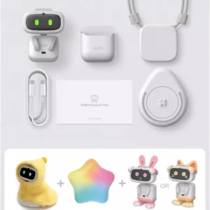 AIBI — Robot Compagnon IA Portable | Caméra Rotative, Vocal, WiFi