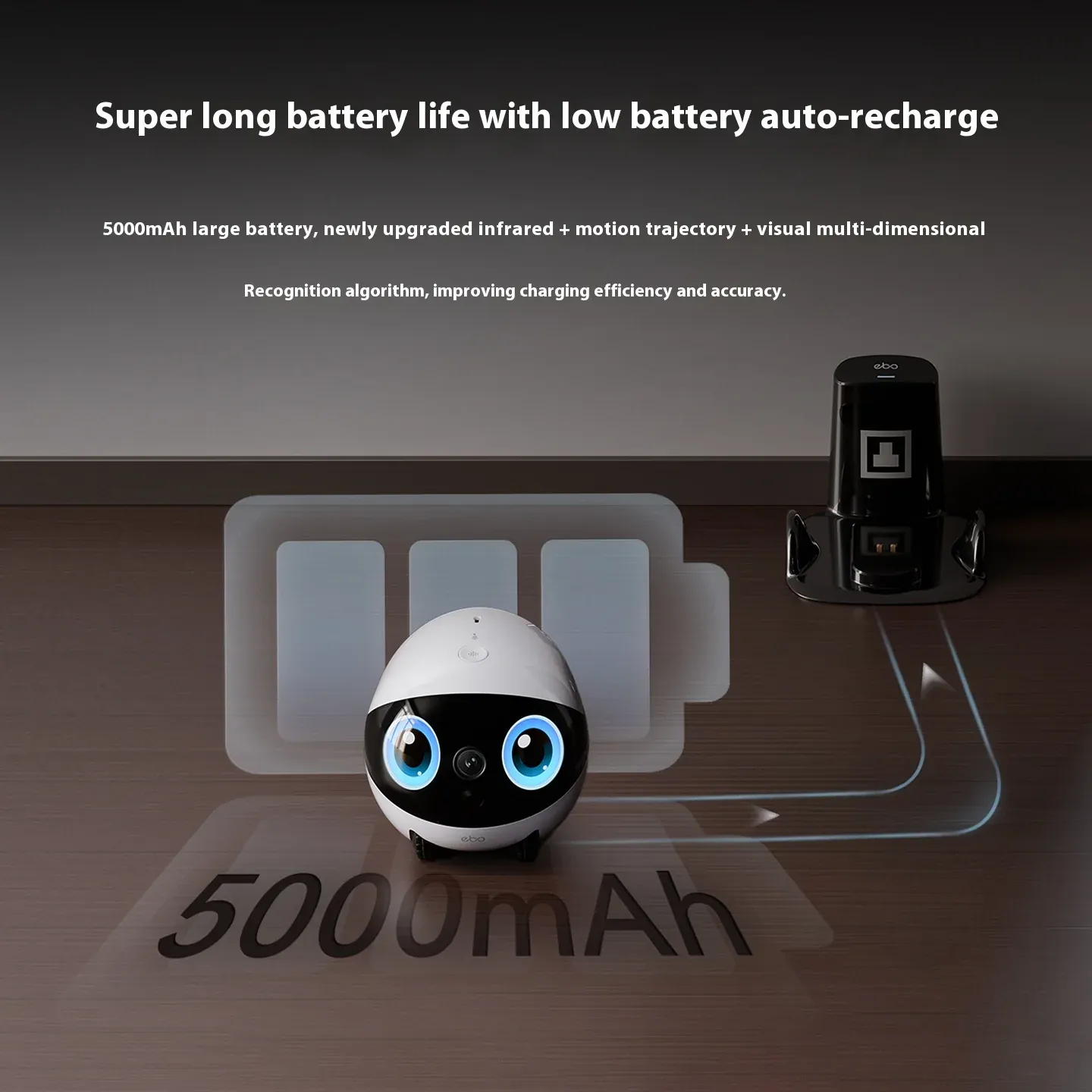 Enabot Air 2 Plus / Robot Caméra Sans Fil, Interaction Animaux en Temps Réel – Image 6